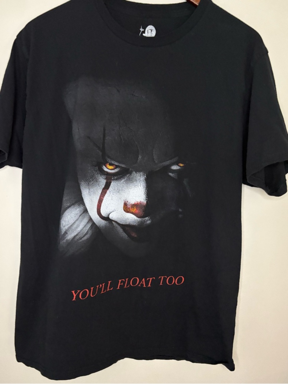 IT Pennywise Graphic T Shirt You’ll Float Too Horror XL Black